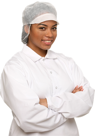 Keps Non-Woven Hårnät Vit