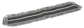 Vikan Damp 47 Dark mikrofiber mopp, Kardborrband, 60 cm, Grå