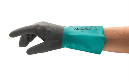 AlphaTec® 58-270 Vätsketät nitrilhandske med våtgreppsyta